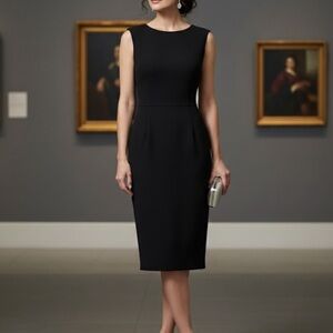 Lauren Ralph Lauren Classic Black Midi Dress